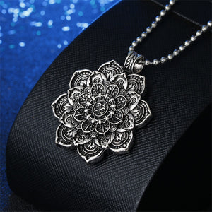 Beautiful Mandala Lotus Flower Pendant