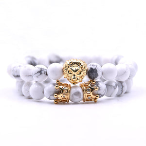 "Lion King" Natural Stone Beaded Bracelets