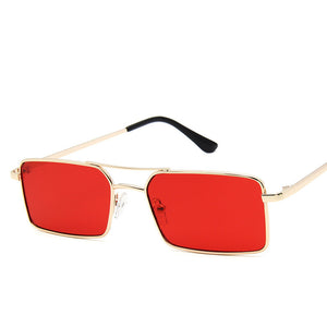 Vintage, Thin, Rectangle Sunglasses