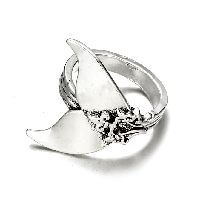 Boho Carved Mermaid Tail Ring