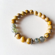 Chakra Jasper & Moss Agate Bracelet