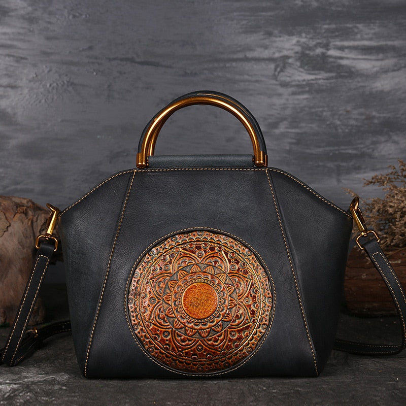 Designer inspired leather handbags hot sale