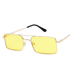 Vintage, Thin, Rectangle Sunglasses