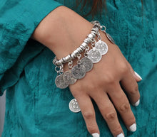 Ethic Vintage Silver Coin Bracelet.