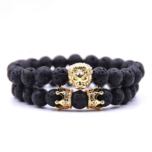 "Lion King" Natural Stone Beaded Bracelets