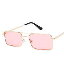 Vintage, Thin, Rectangle Sunglasses