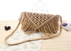 Woven Macrame Shoulder Bag