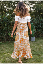 Bohemian Paisley & Medallion Print Maxi Skirt