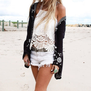 Boho Flower Print Kimono