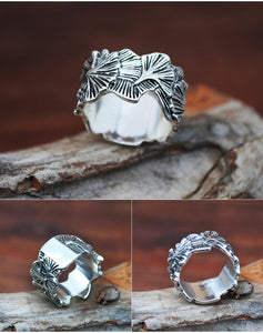 Bohemian 5pc Silver & Stone Ring Set