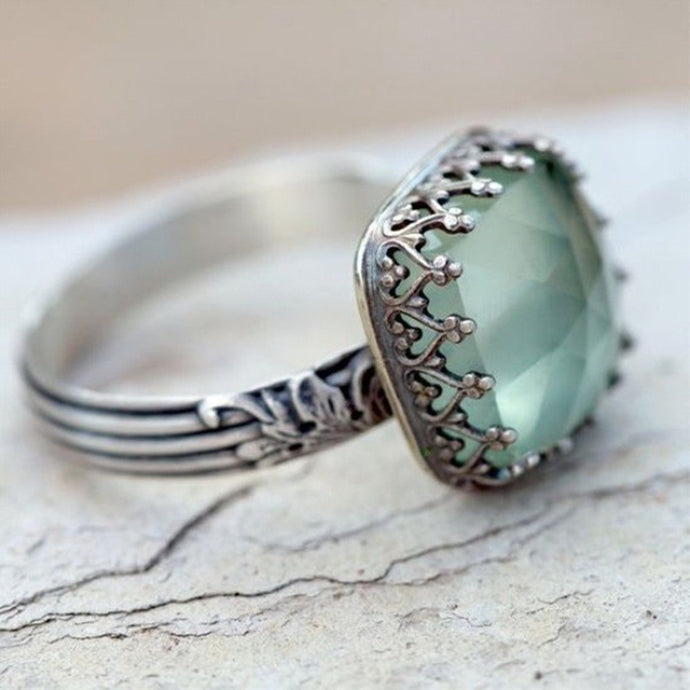 Beautiful Green Moonstone Ring